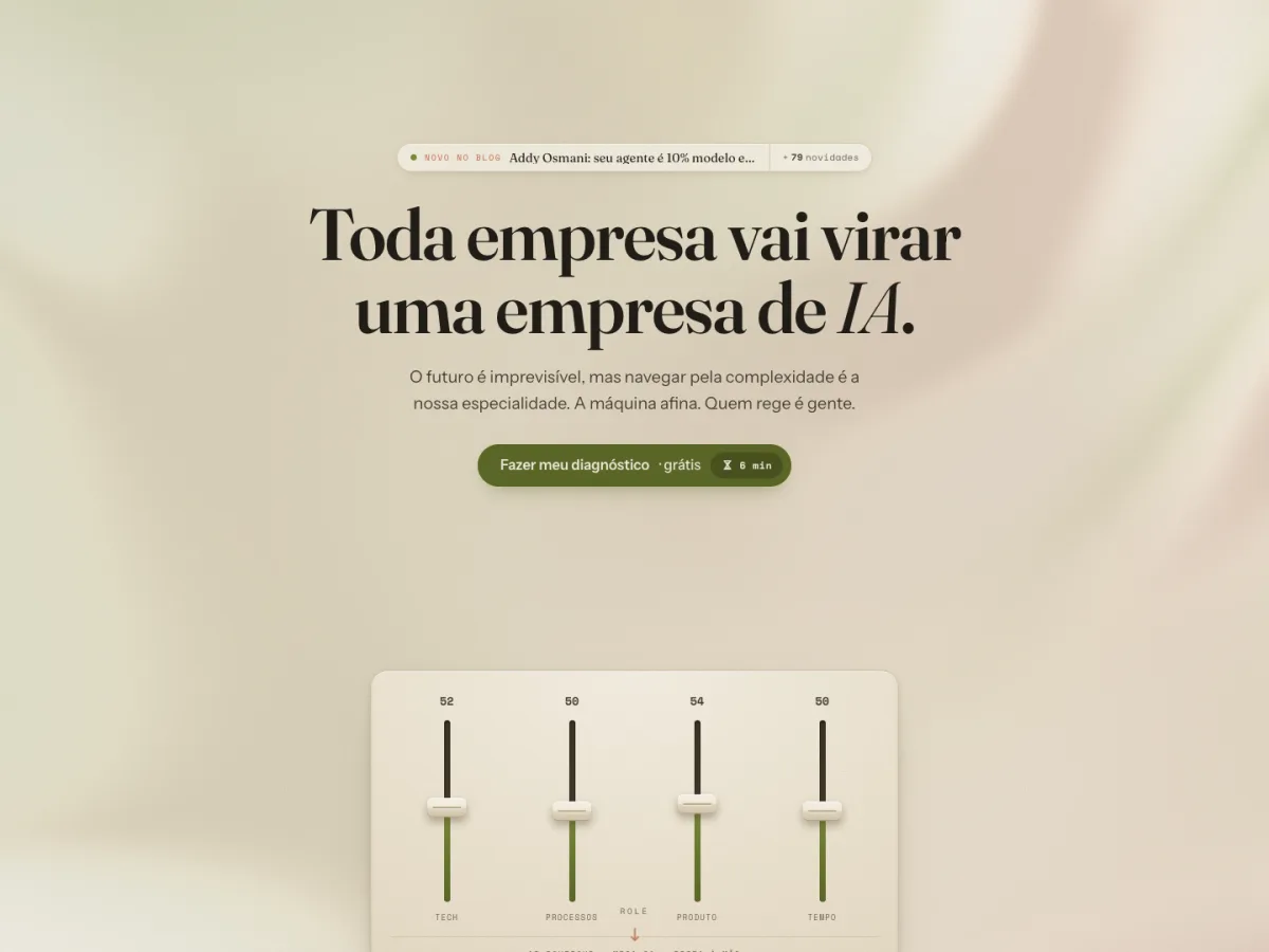 AI Boutique website hero